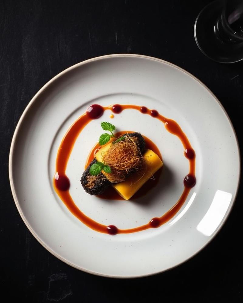 Gourmet plated dish