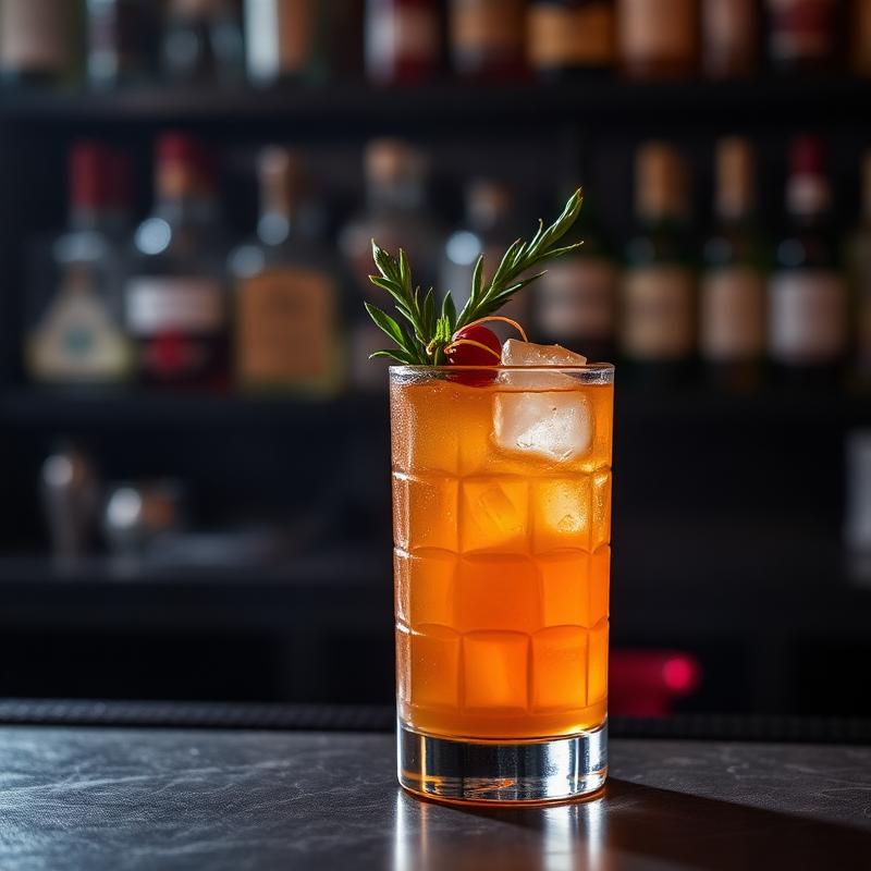 Signature craft cocktail